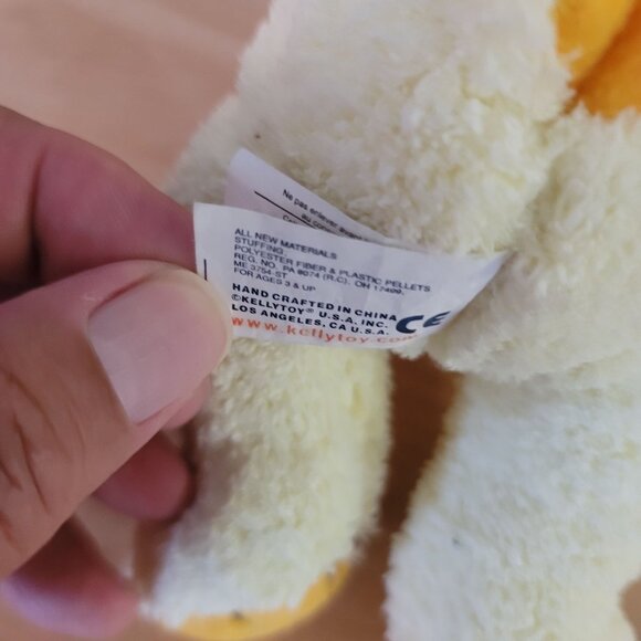 Kellytoy Baby Chick Plush Stuffed Animal 8" Soft Cuddly Toy - Picture 3 of 6